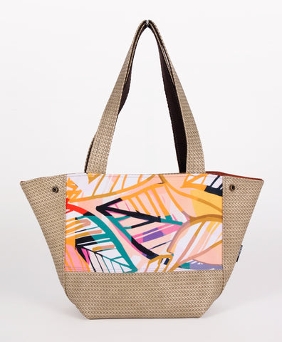 Bardo - Casablanca beige small bag - Premium large tote bag from BARDO ART WORKS - Just lvabstract, gift, handemade, vegan leather, woman75! Shop now at BARDO ART WORKS