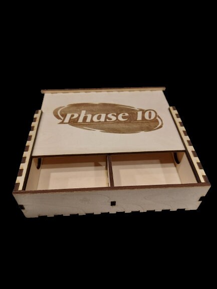 UNO NO MERCY Card Game Box Personalized Laser Wood Cut 