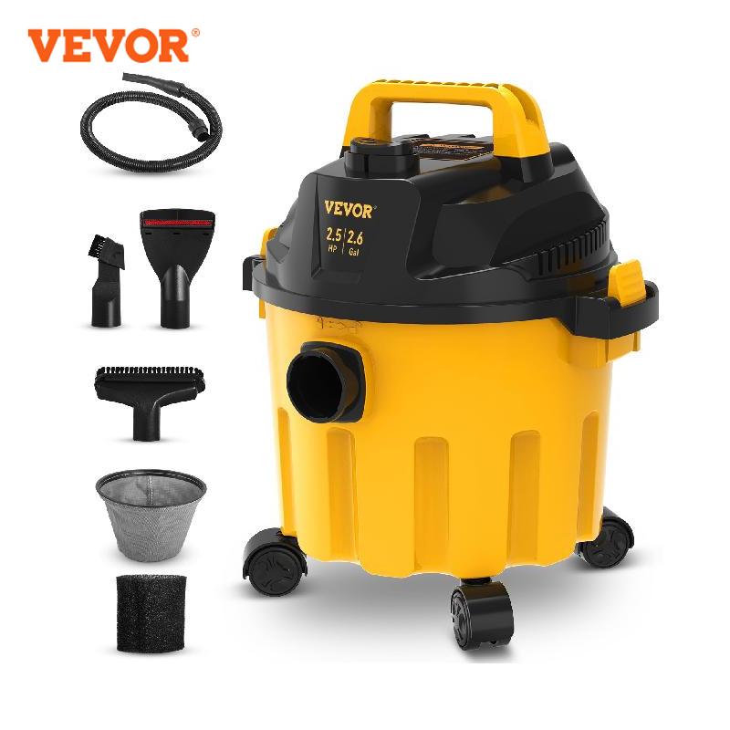 Portable Wet and Dry Vacuum Cleaner for Car & Home Appliance: 800W/1200W Power Strong Suction Vacuum Cleaner & Air Blower. Bluetooth.