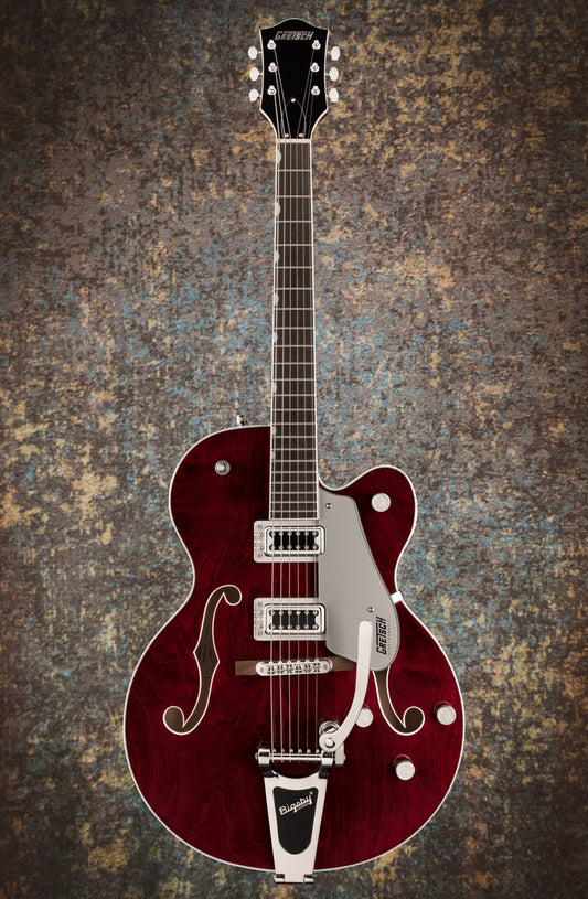  Gretsch G5422TG Electromatic Classic Hollow Body Double-Cut  6-String Electric Guitar with 12-Inch-Radius Laurel Fingerboard, Bigsby and Gold  Hardware (Right-Handed, Walnut Stain) : Musical Instruments