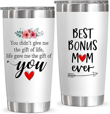 To My Bonus Mom Tumbler, Best Bonus Mom Ever Tumbler, Good Gifts For Mom -  Highly Unique