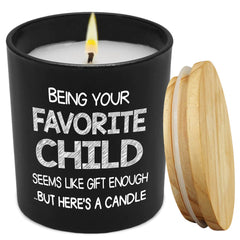 Funny Candle For Mom Dad Your Favorite Child Lavender Vanilla 10oz Candle Cup