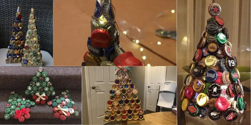 Bottle Cap Christmas Tree