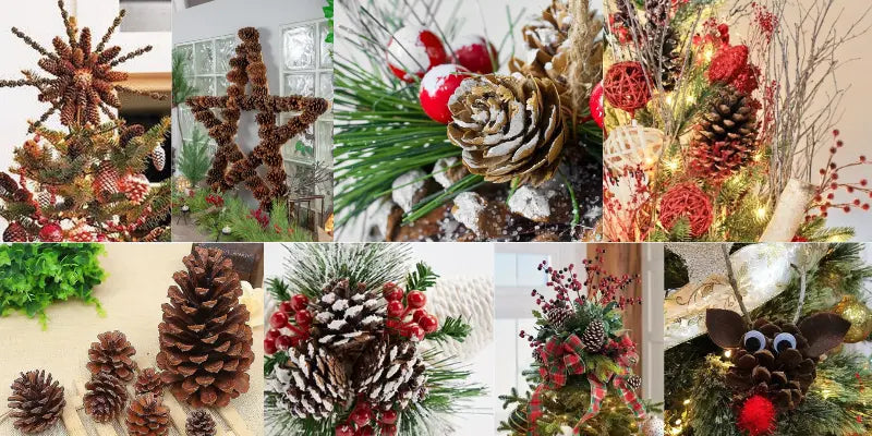 Natural Pine Cone Tree Topper Ideas