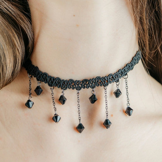 Emo Layered Chain Choker Collar Necklace