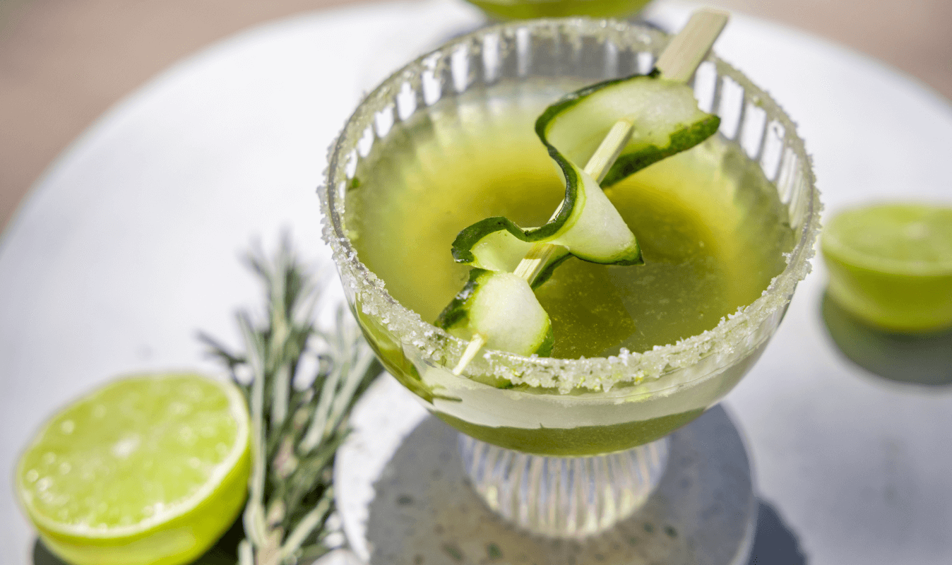 Christmas Cucumber Mocktail.