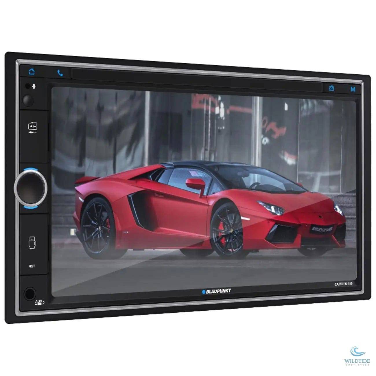 Blaupunkt 6.95” Double Din Fixed Face Touchscreen Mechless Receiver With Bluetooth Usb/sd Inputs An