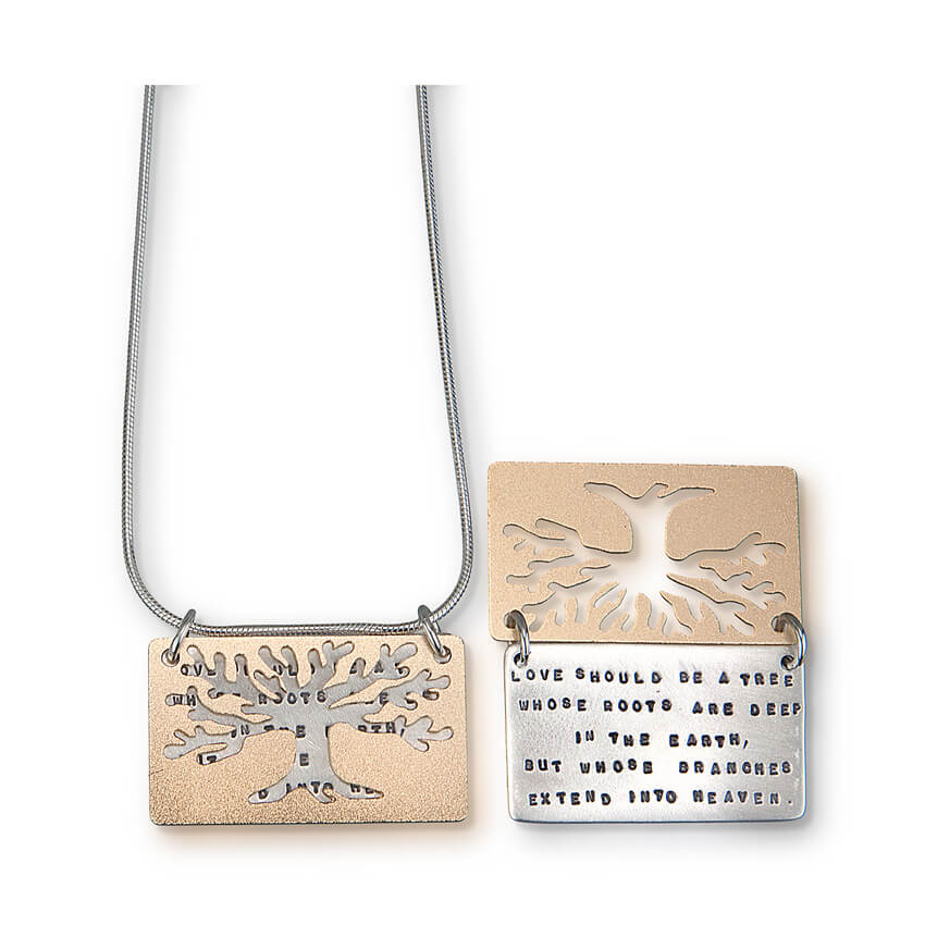 Love Tree Quote Necklace