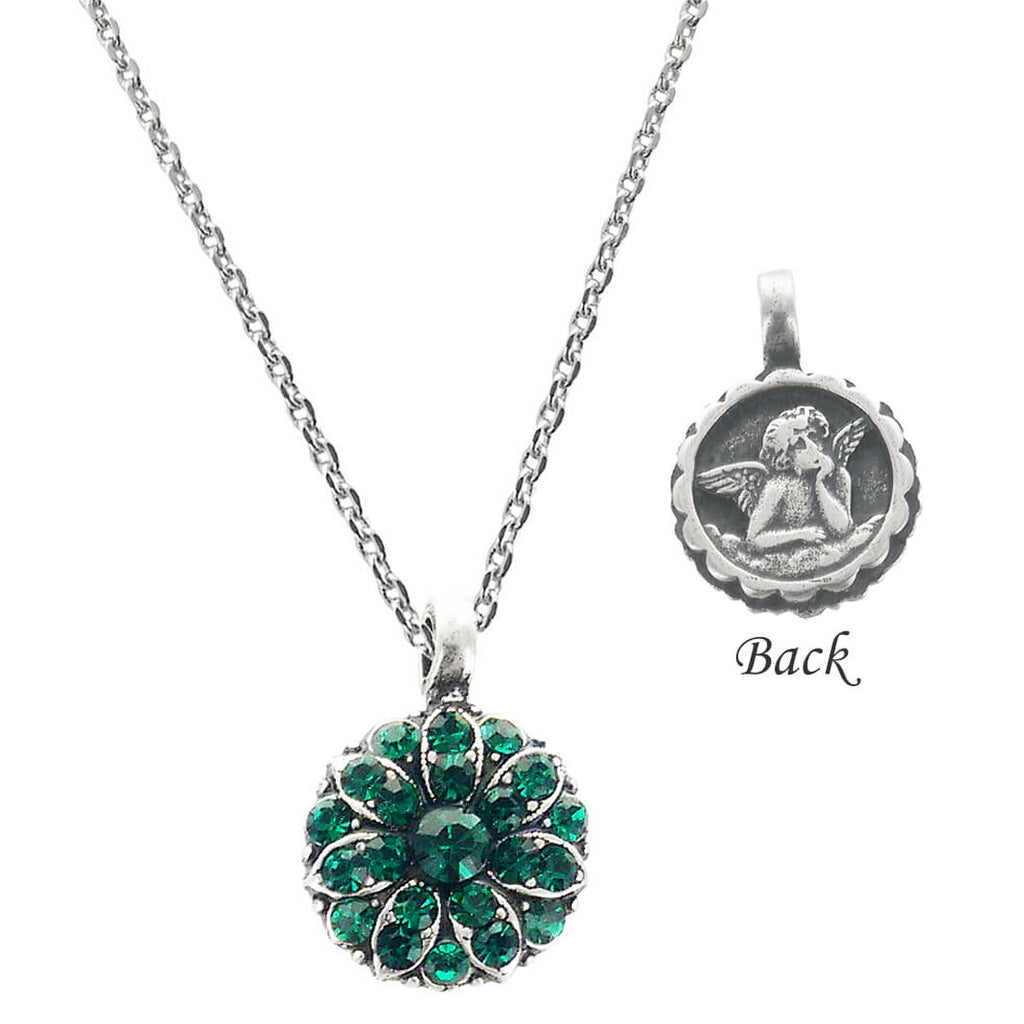 Mariana Guardian Angel Necklace Emerald 