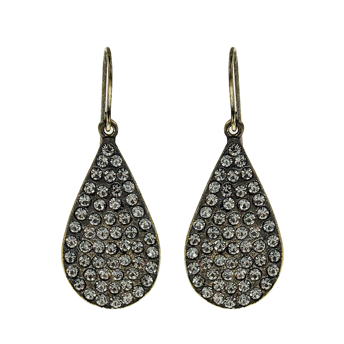 Rebel Designs Crystal Teardrop Earrings