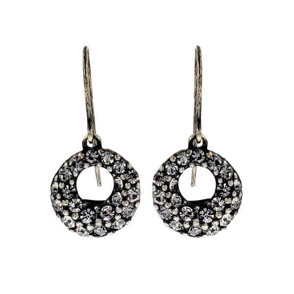 Rebel Designs Tiny Sparkling Round Open Hoop Earrings – Sheva