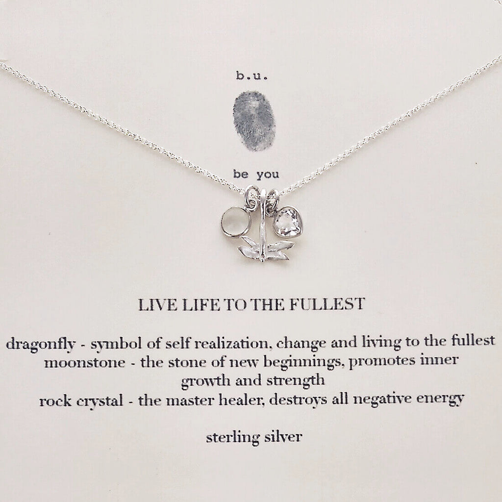 b.u. Live Life To The Fullest Charm Necklace – Sheva Jewelry