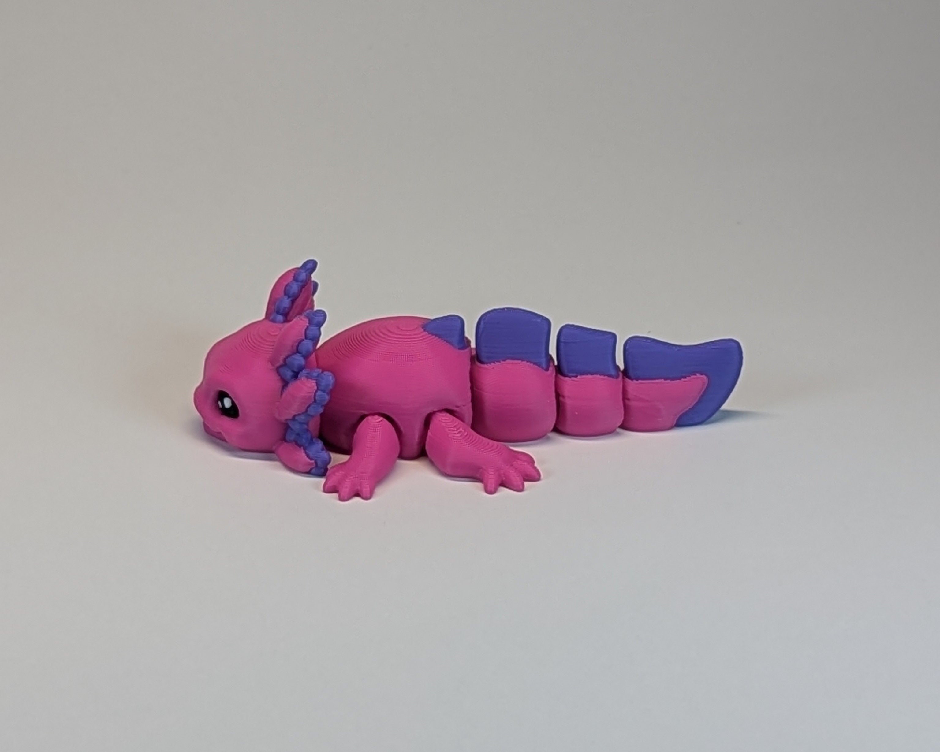 Axolotl Cute Critter in Magenta Purple Facing Left