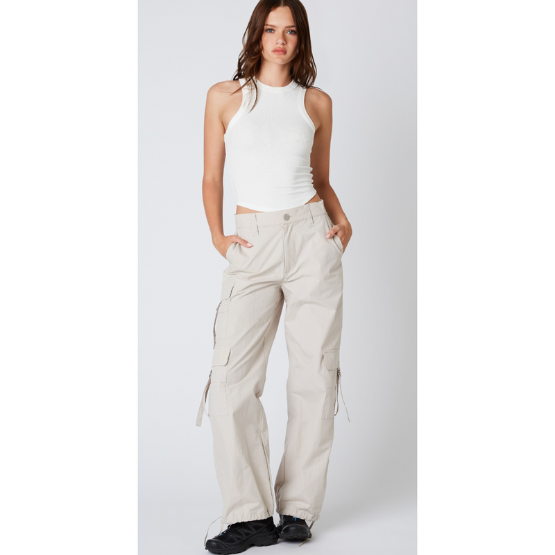 The James Beige Parachute Cargo Pants – Cason Couture