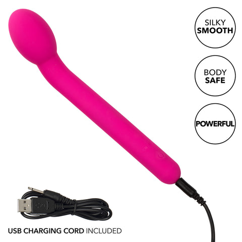 Bliss Tulip Beginner G-Spot Vibrator with charging cord graphic