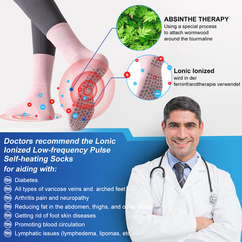 WELLBEINGCOVE™ Ionic Ionized low-frequency pulse self-heating socks