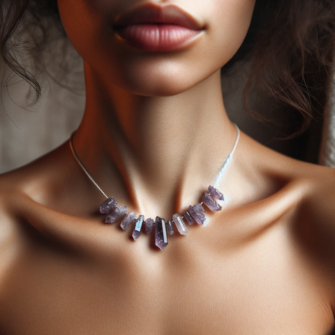 amethyst crystal necklace