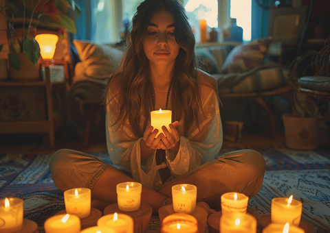 focus your intention on spell candles