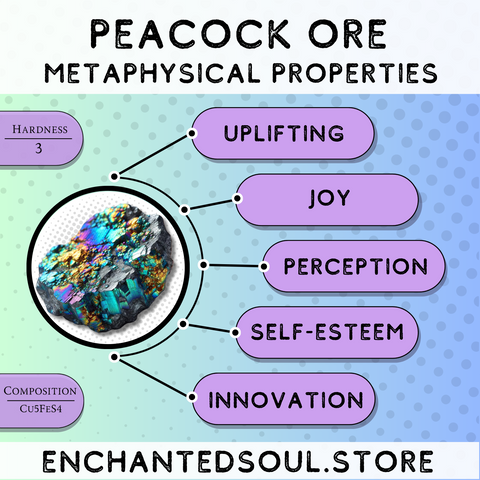 metaphysical and healing properties of peacock ore