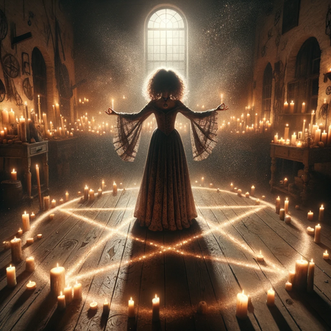 using a pentacle in ritual magic ceremony