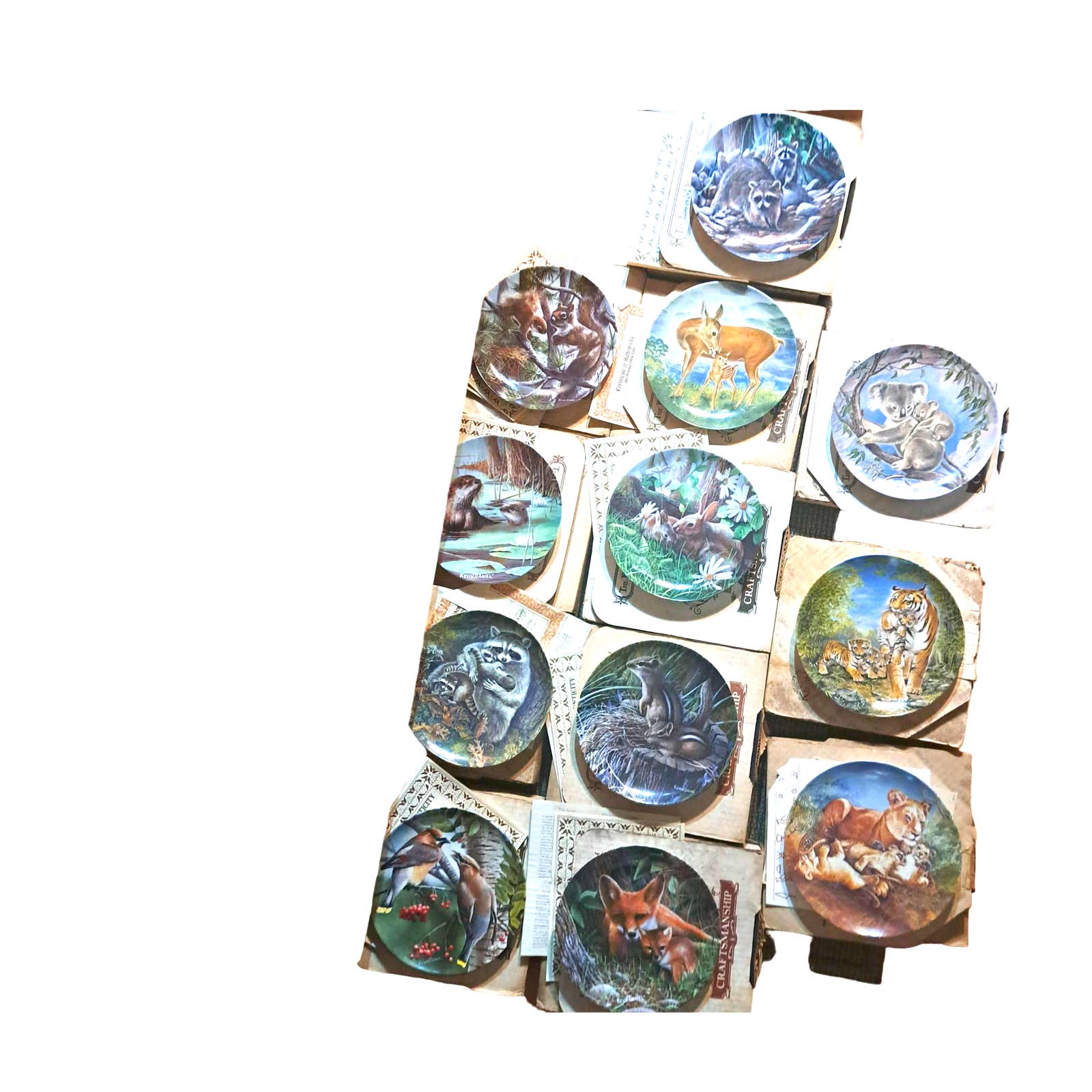 12 Knowles Collector Display Plates in Original Boxes with Certificates