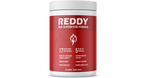 Single bottle of Reddy Red Superfood Powder at discounted $49.99 with free shipping and 90-day money back guarantee