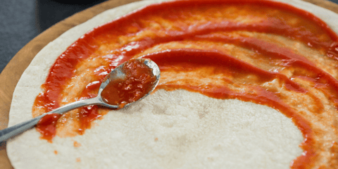 pizza dough prep