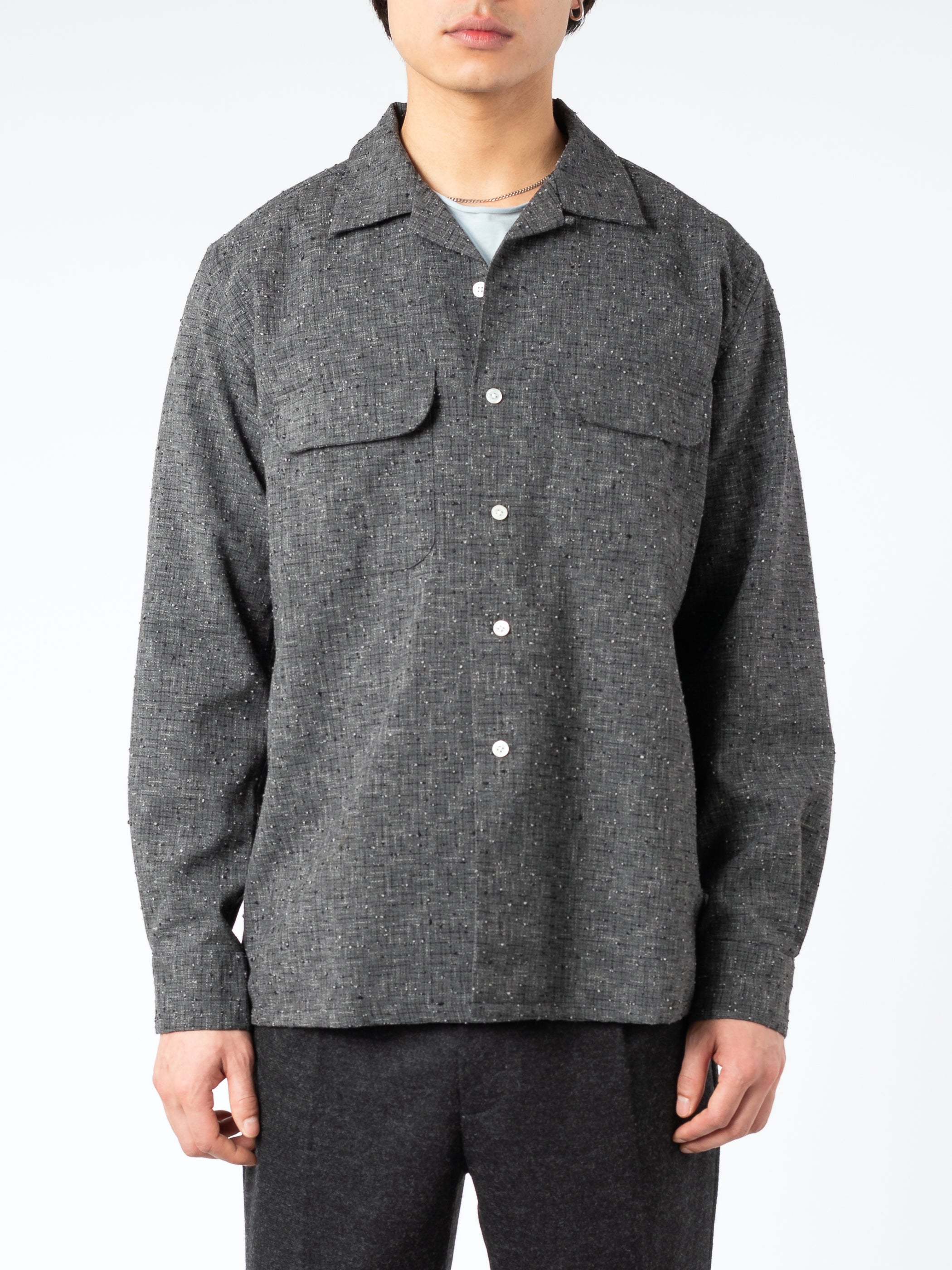 Beams Plus - Seersucker Pullover Short Sleeve Button Down Shirt in