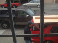 Jetta with plywood on top