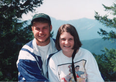 Matthew & Sarah at Mount Rainier in 1994.