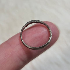 Viking Ring B, Silvered Bronze (Size 3)
