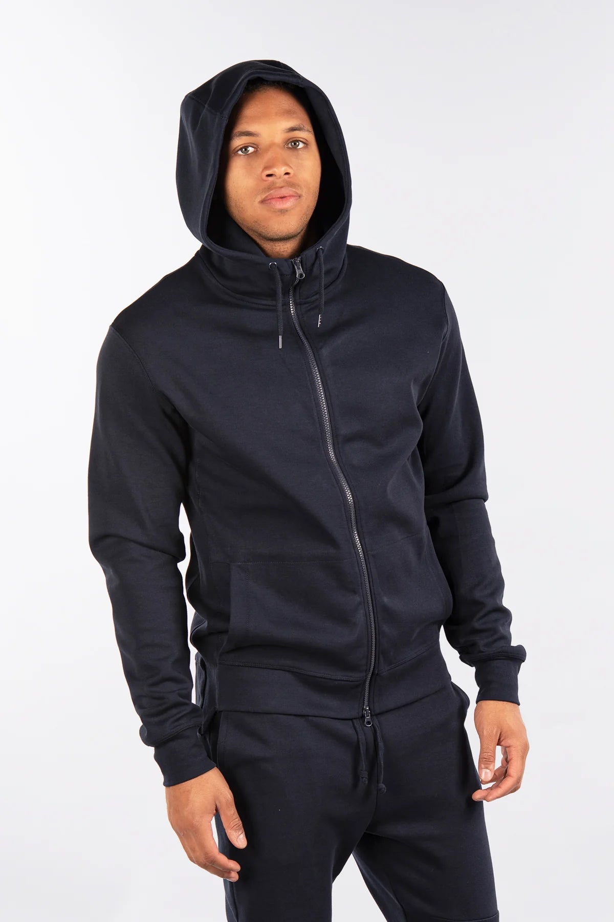 CITY LAB Full Zip Hoodie, Performance Fleece (BLACK)