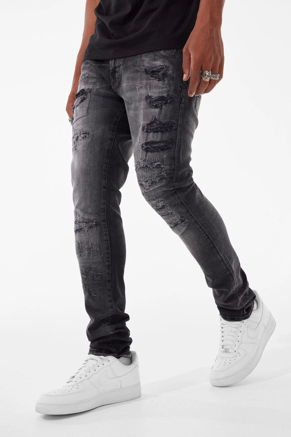 JORDAN CRAIG JEANS BLACK SHADOW (JS1275)