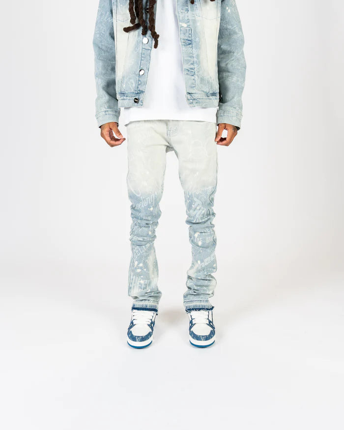 PHEELINGS "JOYFUL JOURNEY" FLARE STACK DENIM (PH-FW23-51)