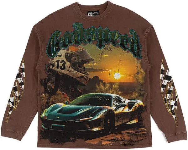 GODSPEED LONG SLEEVE SUNSET DRIFT (BROWN )