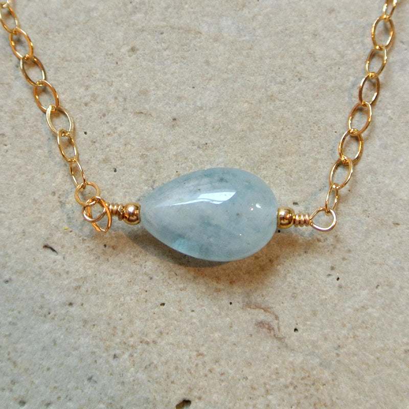 Essential Energy Gemstone Necklace: Aquamarine - Calming – E. Shaw Jewels