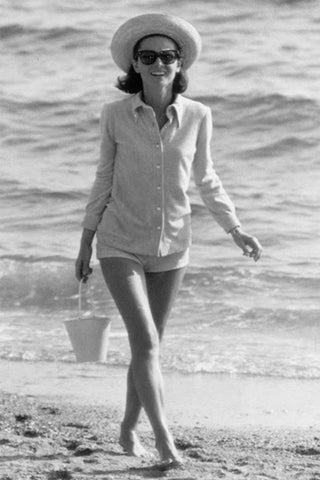 Audrey Hepburn on the beach