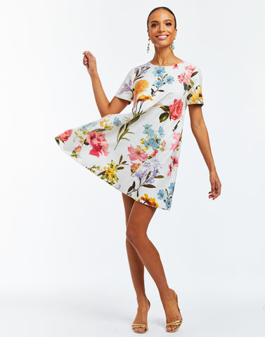 cecily mini dress floral side