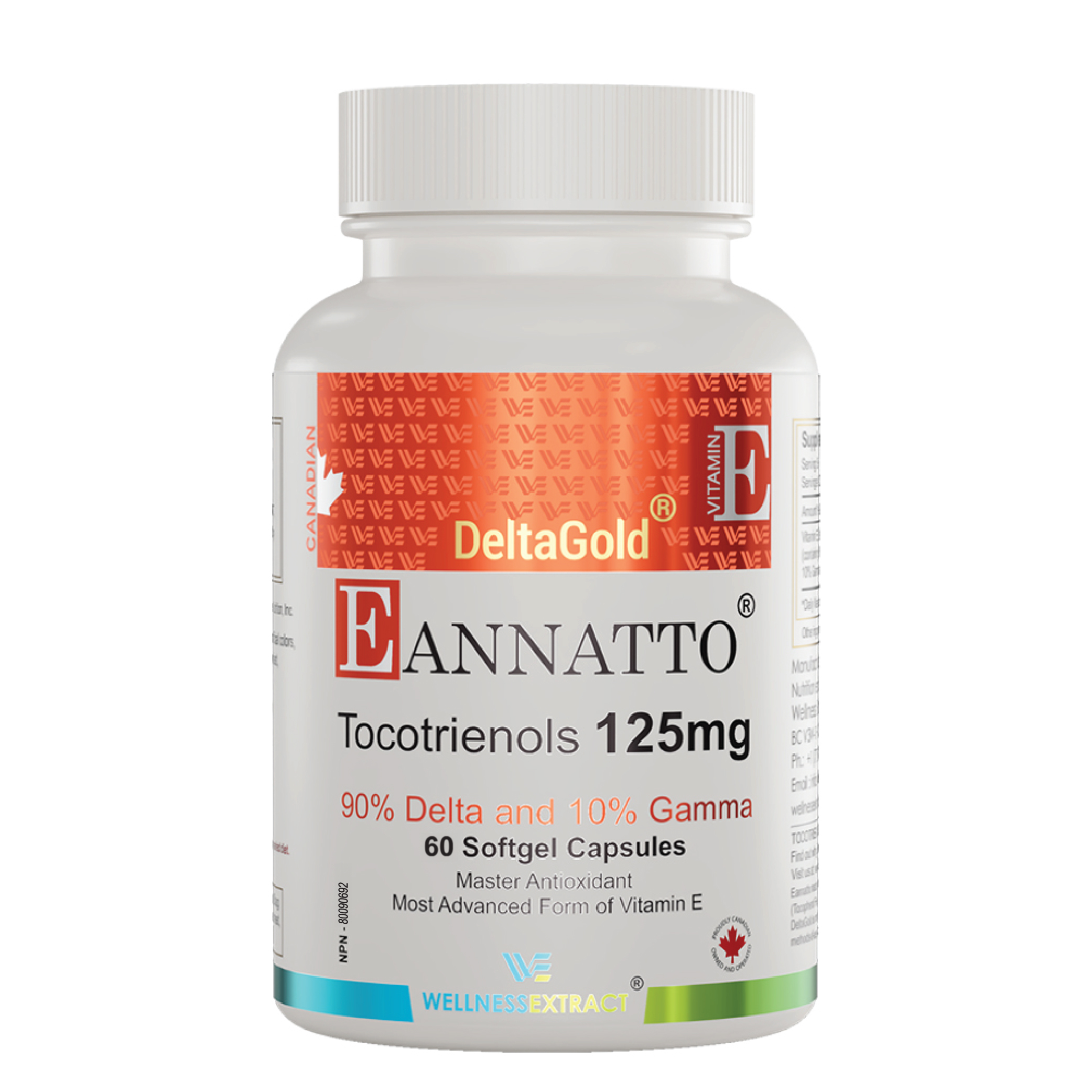 Vitamin E - Eannatto DeltaGold Tocotrienols - Wellness Extract IN product image