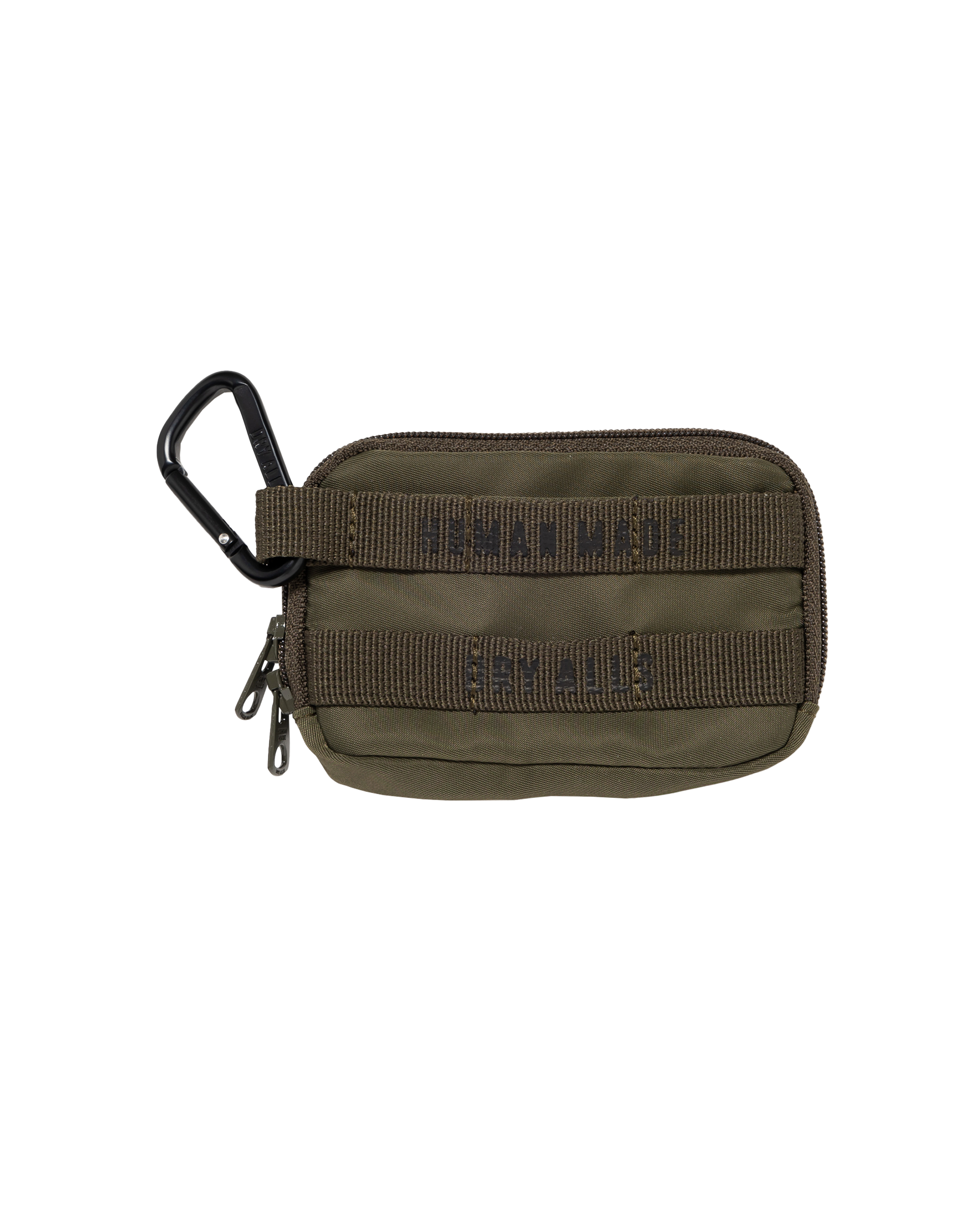 Shop Human Made Military Card Case In Olive Drab