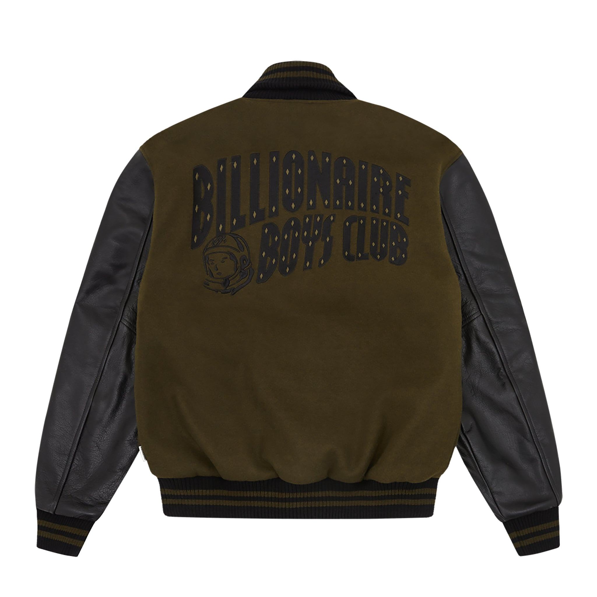 BBC LEATHER SLEEVE ASTRO VARSITY JACKET-