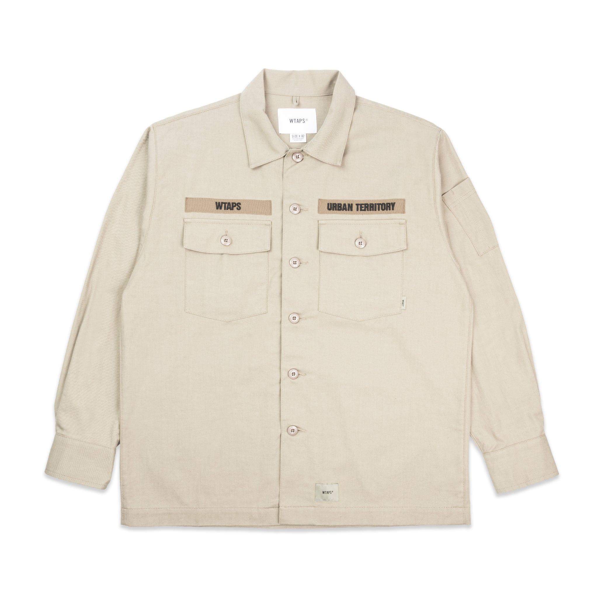 2021年製 WTAPS BUDS LS 01 SHIRT COTTON SAIN M clinergy.com.br