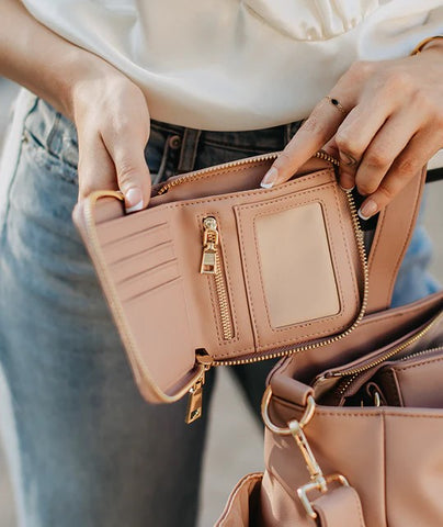 The Starla Wallet in Taupe for Everyone Looking to Quickly Access what they Need.