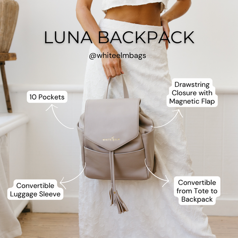 Luna Backpack Price is HEAVILY Discounted. We're Clearing Out Inventory, So Get the Luna Bag at $90 Before we Sell Out