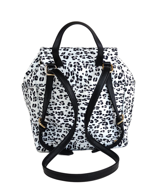 Luna Drawstring Backpack - Leopard – White Elm