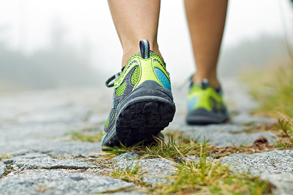 man walking exercise