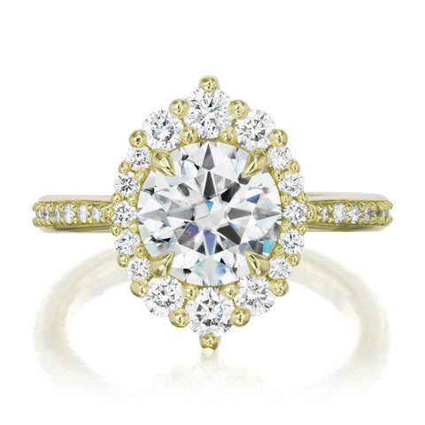 EMERSON: moissanite engagement ring