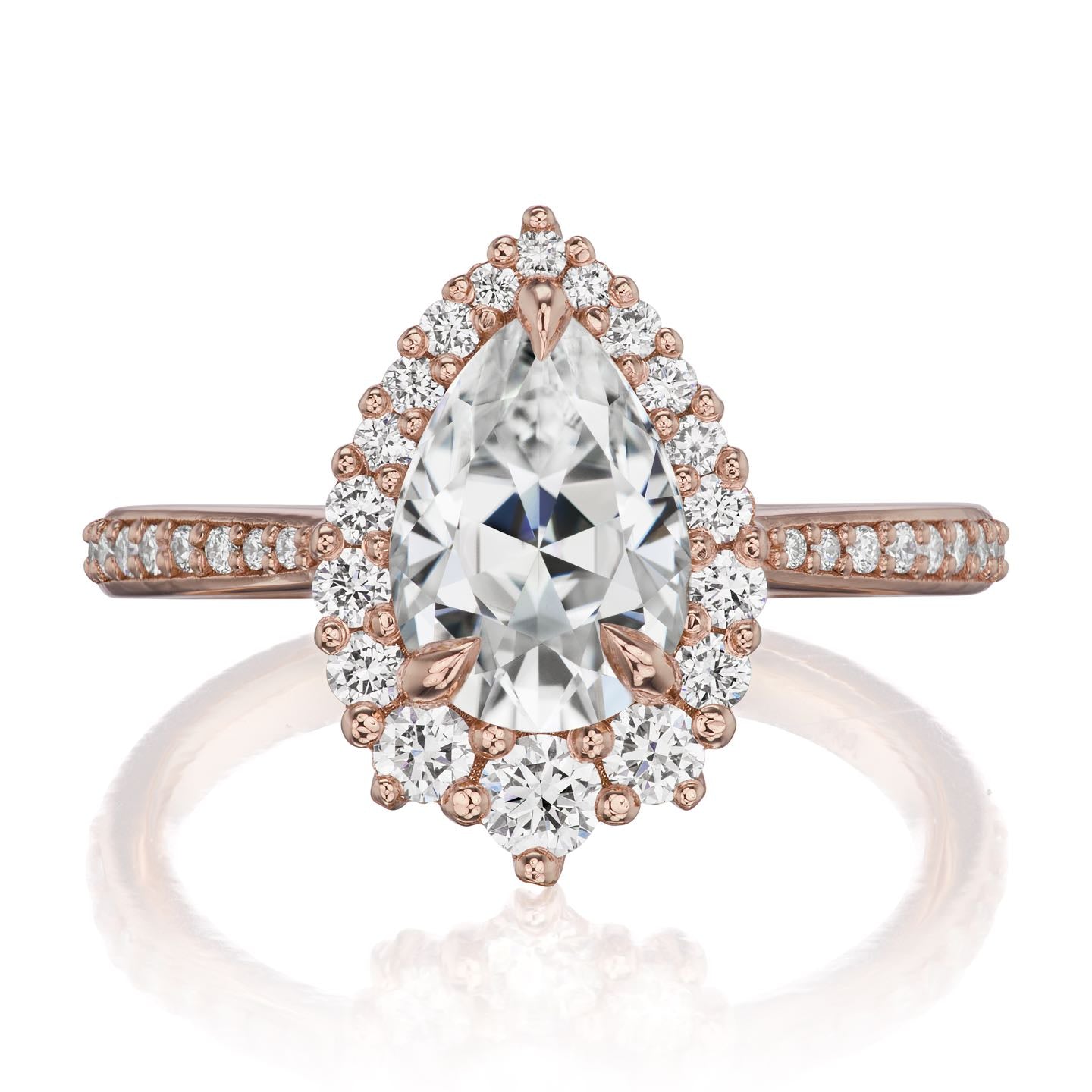 Celeste | Pear Moissanite Ring (1.83ctw+) | Kristin Coffin Jewelry
