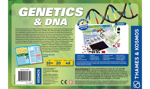 Genetics & DNA by Thames and Kosmos - Bloxx Toys - Toronto, Montreal, Vancouver, Alberta, Edmonton, Kids, Parents, Present, Shopping online, Ontario, Quebec, - Educational Online Toys Store Canada