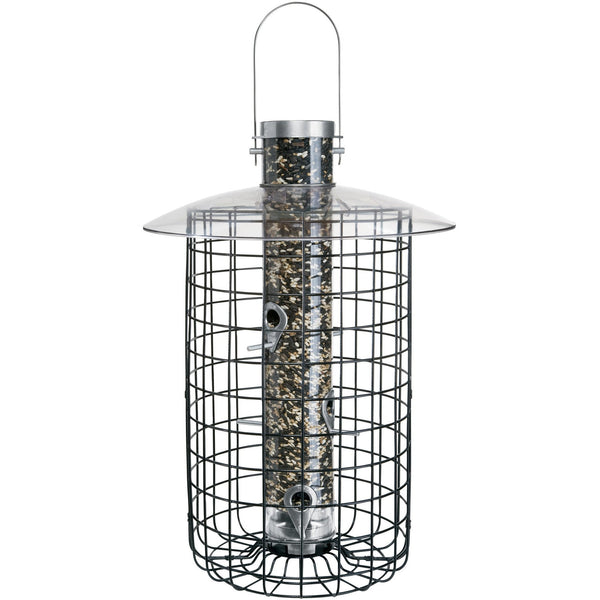 Droll Yankee B7 Domed Cage Squirrel Proof Bird Feeder Backyard